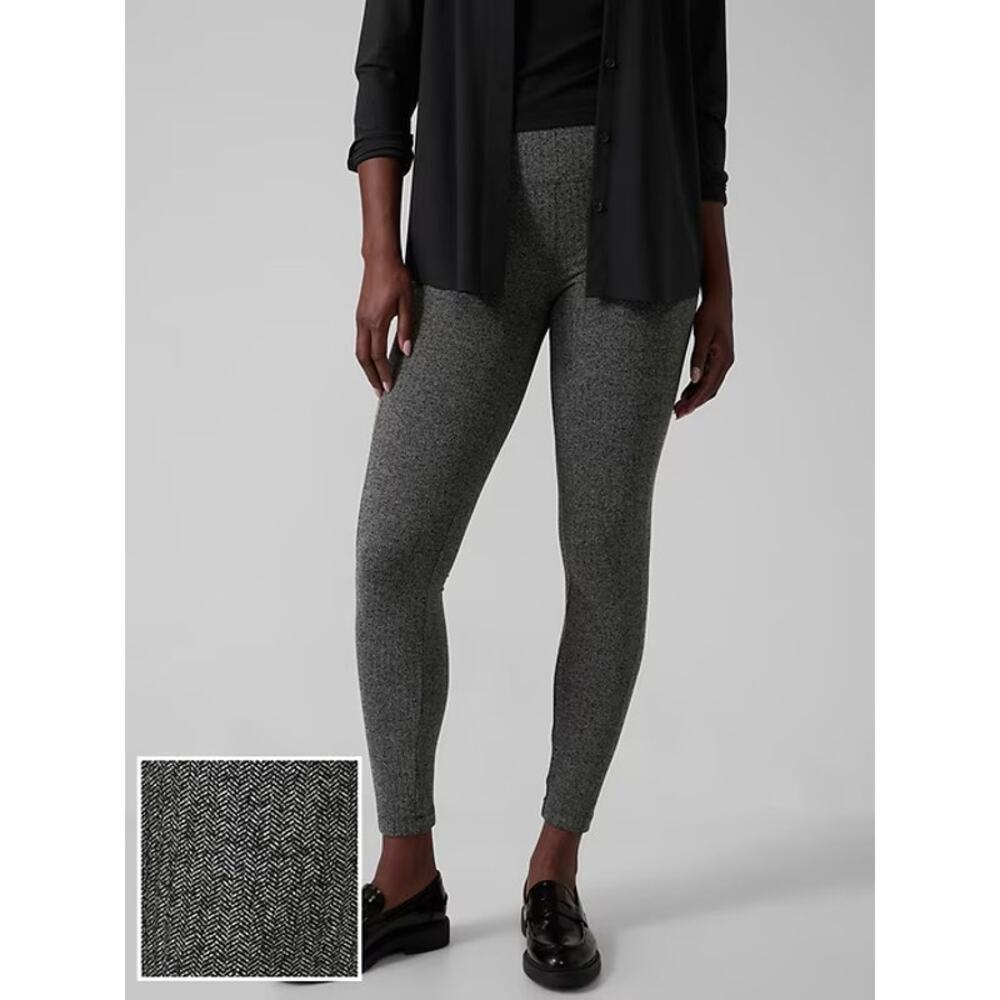 Athleta Delancey Herringbone Tight Leggings NWT Size Large